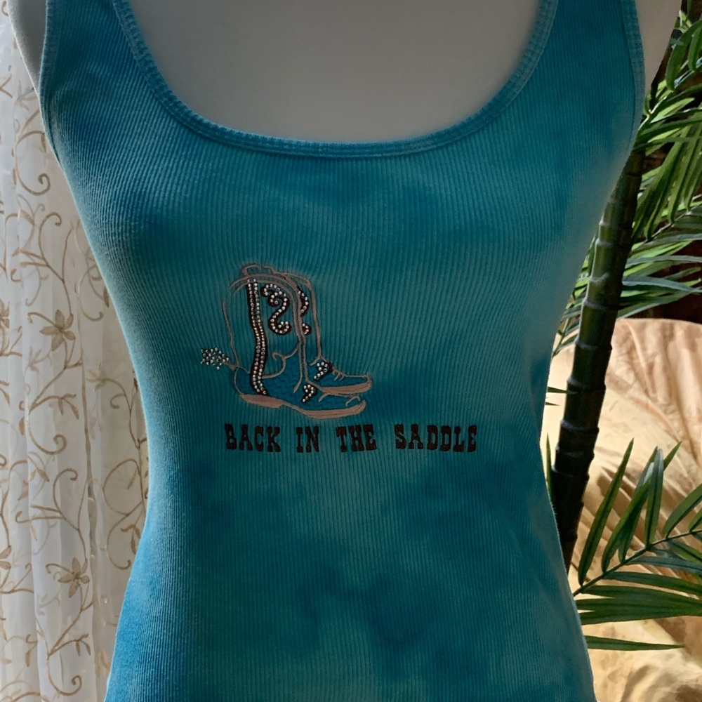 Women’s Blue Tank Top by INC International Concepts